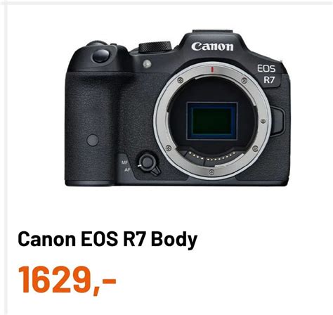 Canon Eos R Body Aanbieding Bij Kamera Express