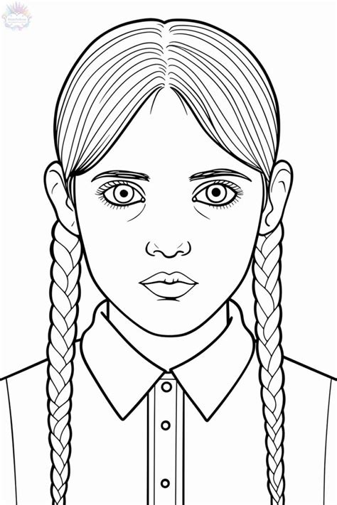 Wednesday Addams Coloring Pages 60 Free Drawings To Print