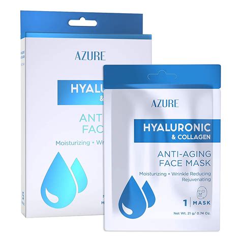 Azure Hyaluronic Acid And Collagen Anti Aging Sheet Facial Mask