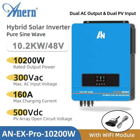 Anern Kw Kw Hybrid Solar Inverter Build In Mppt A Controller