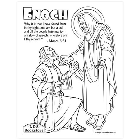 Enoch Walked With God Bible Coloring Page Coloring Pages