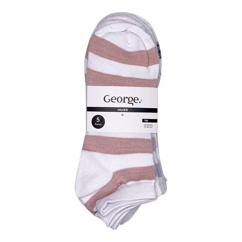 Tines George Para Mujer Rayas Multicolor Pares Unitalla Walmart