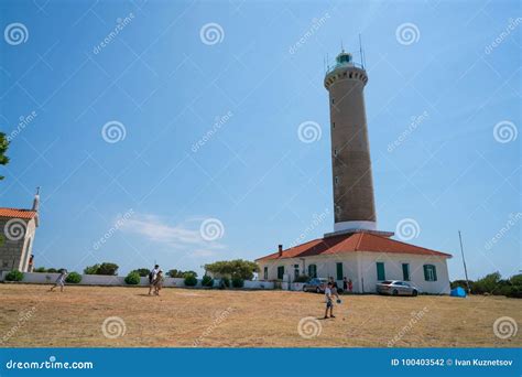 Dugi Insel Kroatien Juli Der Leuchtturm Von Veli Rat