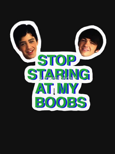 Stop Staring At My Boobs Pullover Hoodie For Sale By Jumpsuitedart Redbubble