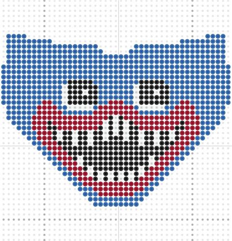 Huggy Wuggy Bead Pattern In 2023 Cross Stitch Sampler Patterns