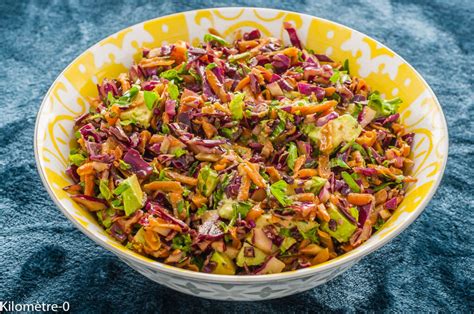 Salade De Chou Rouge Aux Carottes Et Avocats Kilom Tre