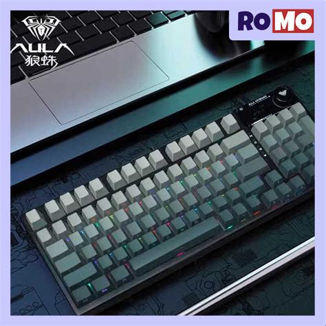 AULA F98 Prov2 Tatlong Mode Bluetooth Nical 95Key Gasket Hot Swap RHB PBT Gaming Esports