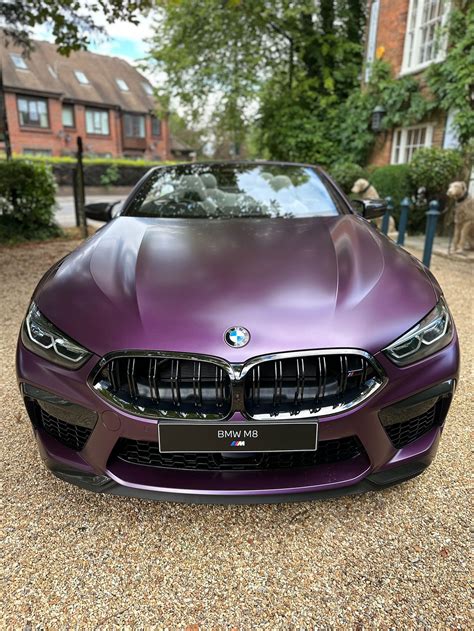 BMW M8 Convertible in Frozen Purple