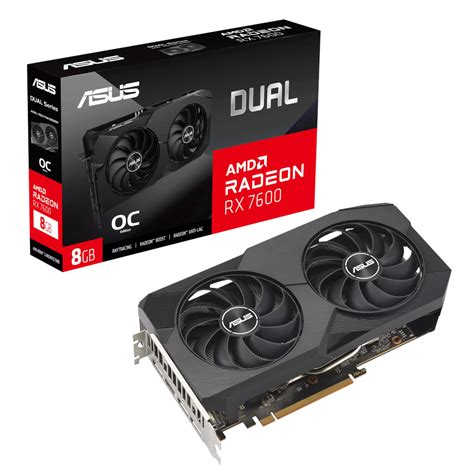 ASUS Dual Radeon RX 7600 OC Edition 8GB GDDR6 128 Bit DUAL RX7600 O8G