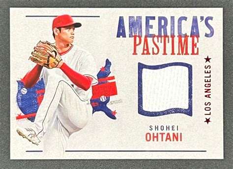 Shohei Ohtani Panini Chronicles America S Pastime Swatches