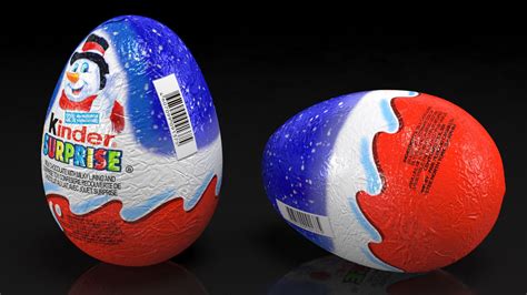 Kinder Surprise Chocolate Eggs Collection 3D Model $34 - .3ds .fbx .obj ...