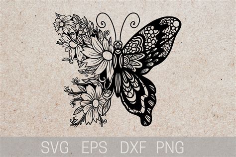 Butterfly Mandala Svg Cute Butterfly Svg Mandala Svg Floral Porn Sex