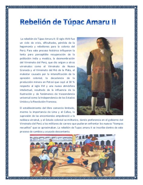 Doc Rebelión De Túpac Amaru Ii