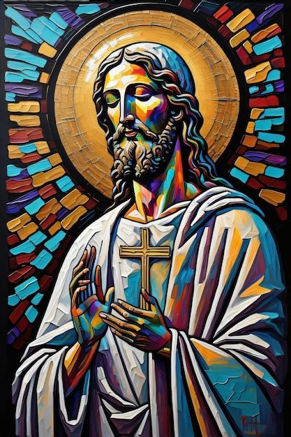 Premium Ai Image Photo Of Jesus Christ Oil Painting