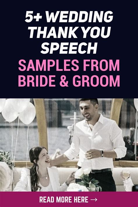 5 Wedding Thank You Speech Samples From Bride And Groom In 2023 Groom Speech Examples Bride