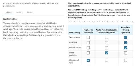 Pediatric Unit Record EMR For Each EMR Finding Chegg