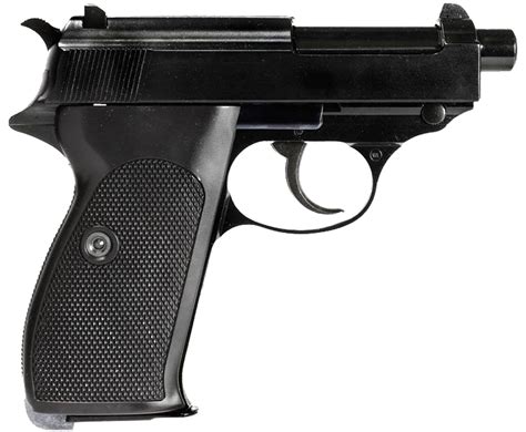 Страйкбольный пистолет WE WE-P011SBOX-BK – реплика Walther P38