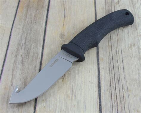 Gerber Gator Fixed Blade Hunting Knife Gut Hook Made In Usa Full Tang W