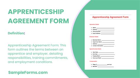 Free Apprenticeship Agreement Form Samples Pdf Ms Word Google Docs