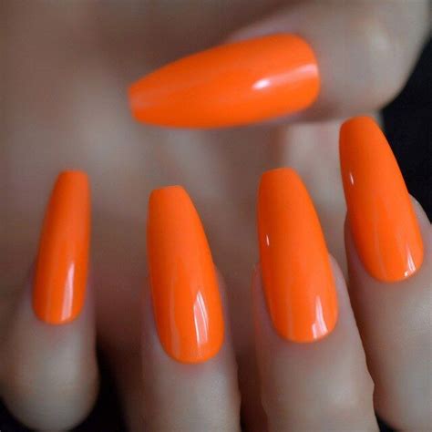 Jiakele Nude Extra Long Fake Nails Coffin Full Cover Glossy False Nail Long Ballerina Nails With