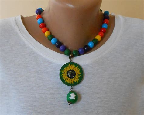 Sunflower Lanyard Colorful Hidden Disabilities Autism Etsy