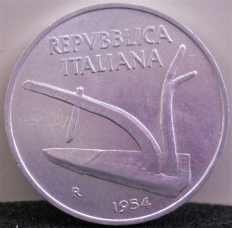 Moneta Repubblica ITALIANA 10 LIRE Spighe 1954 SPL 11 16 EBay