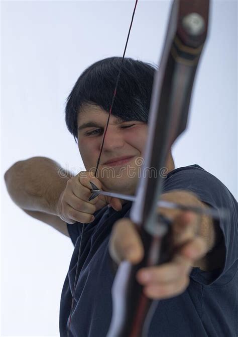 Portrait Of A European Young Man 21 Years Old Against A White