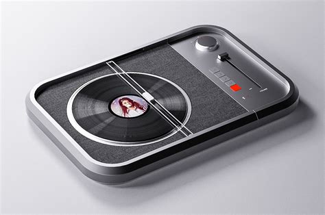 This turntable design pays homage to the retro feeling with minimal aesthetics and modern tech ...