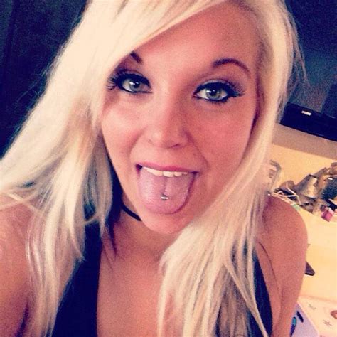 Another Blonde Another Tongue Ring Scrolller