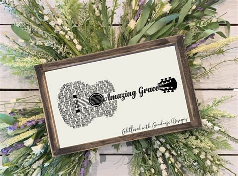 Amazing Grace Lyrics Svg Etsy