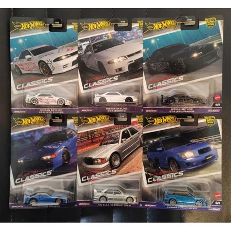 Hot Wheels Premium Modern Classics Skyline GT R R Pandem Chase BCNR GReddy Mercedes E