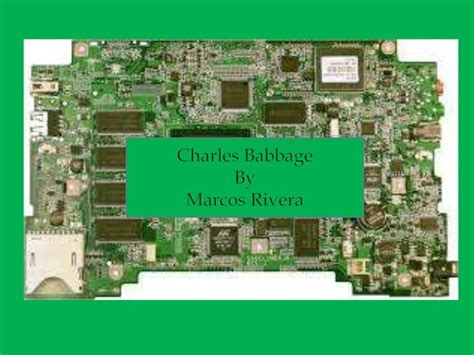 Charles Babbage Ppt Ppt