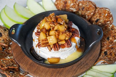 Baked Brie With Apples And Pecans Couple In The Kitchen