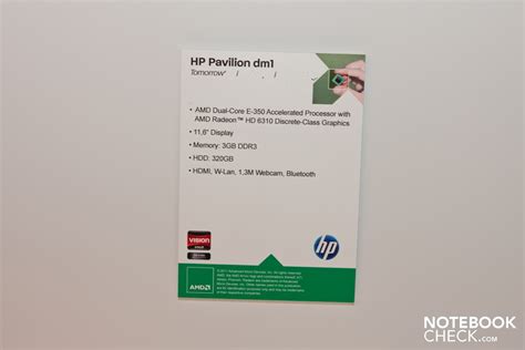 Hp Pavilion Dm Mit Amd Brazos Notebookcheck News