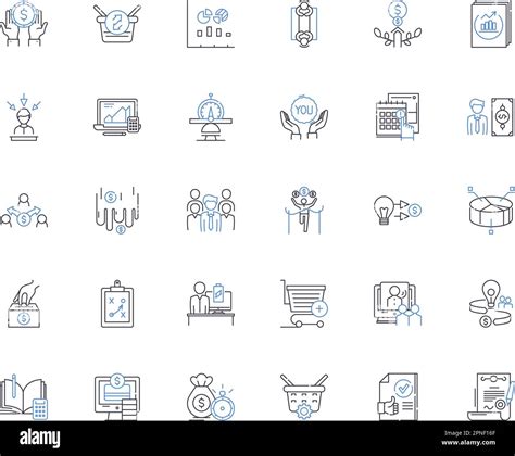 Digital Science Line Icons Collection Technological Electronic