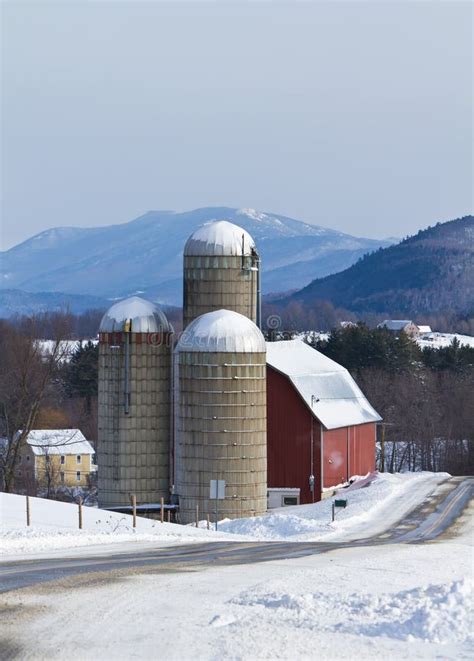 Farm In Snow Stock Image Image Of Farming Romantic 12228515