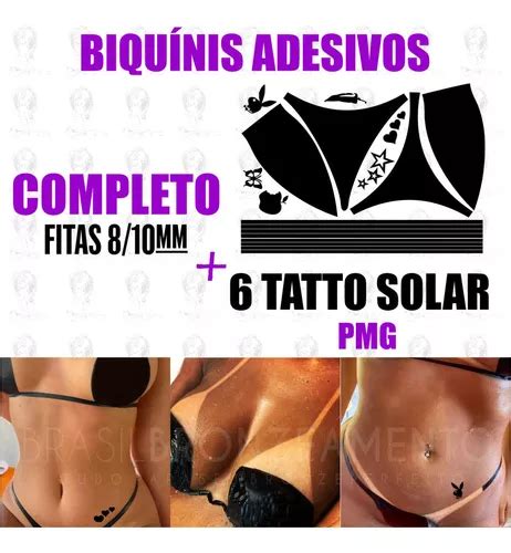 Biquini Adesivo Conjunto Completo Bronzeamento Natural Parcelamento