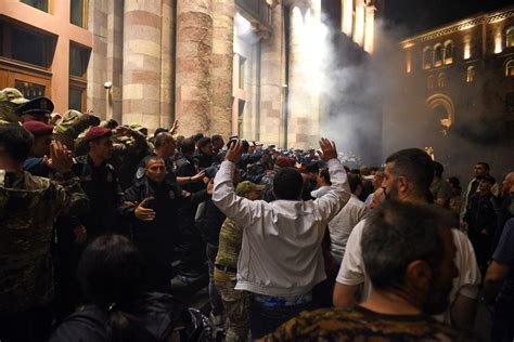 In Photos Protesters In Yerevan Demand Prime Minister S Resignation