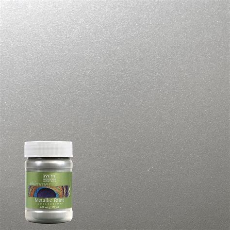 Modern Masters 6 oz. Silver Metallic Interior/Exterior Paint-ME15006 ...