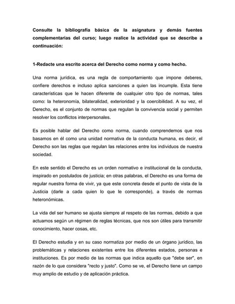 Derecho Como Norma Y Como Hecho Pdf