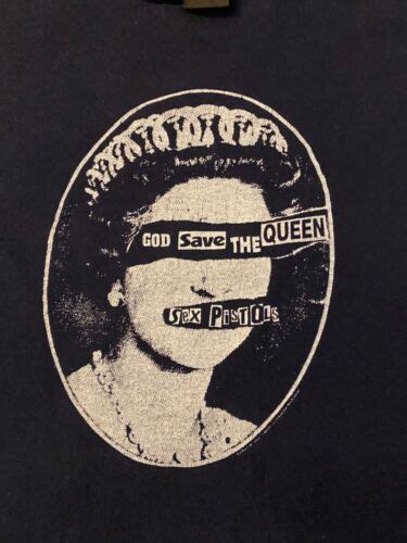 Vintage Sex Pistols Shirt God Save The Queen XL Polygram Label 1980s