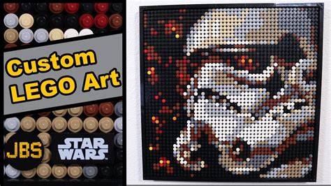 Custom LEGO Stormtrooper Mosaic Art - LEGO Star Wars MOC | Custom lego ...