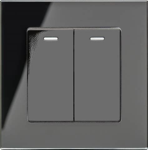 Retrotouch Retractive Pulse Light Switch Gang Black Pg Home