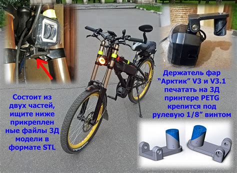 Кронштейн для фонаря на руль