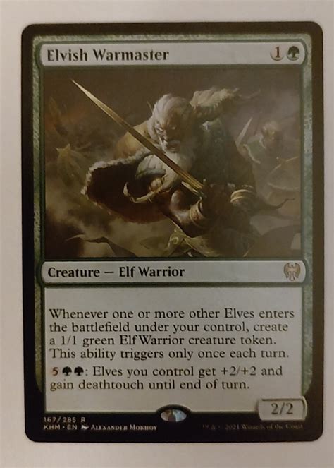 Karta Magic The Gathering Elvish Warmaster Będzin Kup teraz na