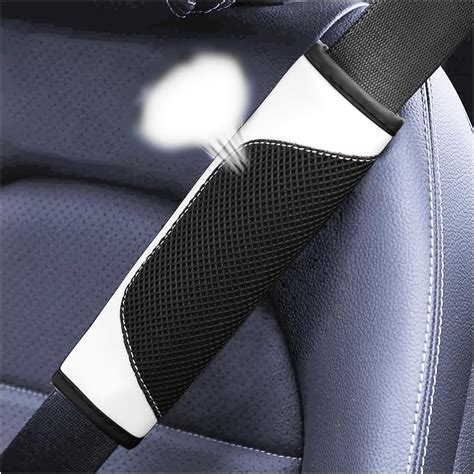 Amazon Auceli Pcs Car Seat Belt Cover Carbon Fiber Safety