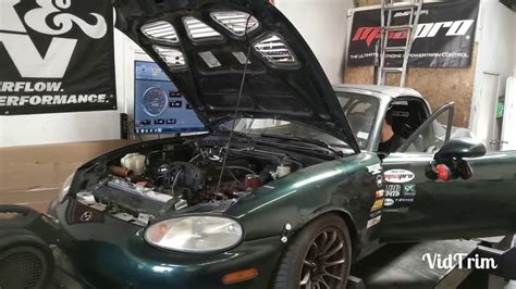 Itb Miata Dyno Run With Cbr1000 Throttles Youtube