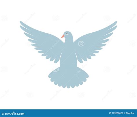 Dove Logo. Isolated Dove on White Background Stock Vector ...