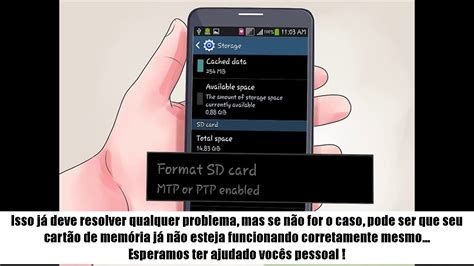 Celular N O Reconhece Cart O De Mem Ria Solu O Definitiva Youtube