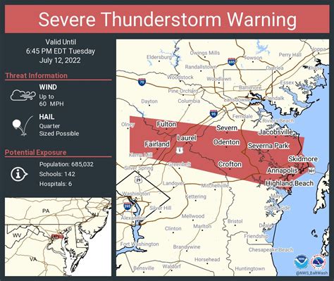 NWS Severe Tstorm On Twitter Severe Thunderstorm Warning Including